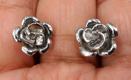 Orecchini piccoli rosa - piccoli, 3d