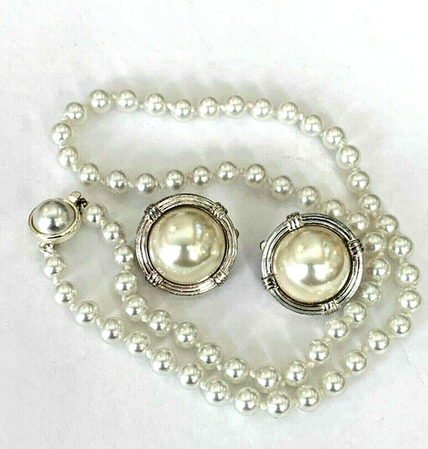 Set orecchini clip collana