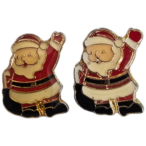 Orecchini babbo natale - natale, vintage