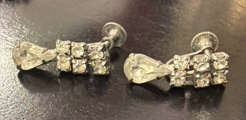Orecchini vintage con strass