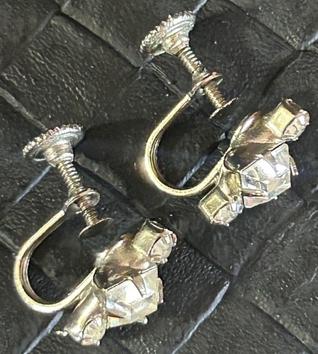 Orecchini vintage con strass