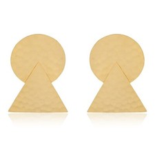 Orecchini a perno disco tondo