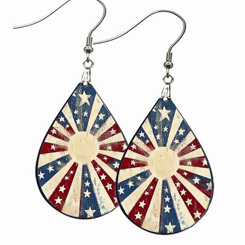 Orecchini patriottici vintage