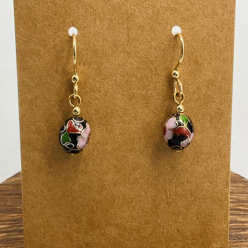 Orecchini vintage cloisonne - orecchini,