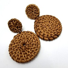 Orecchini Vintage Rattan