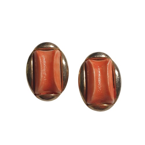 Orecchini vintage arancione - orecchini,